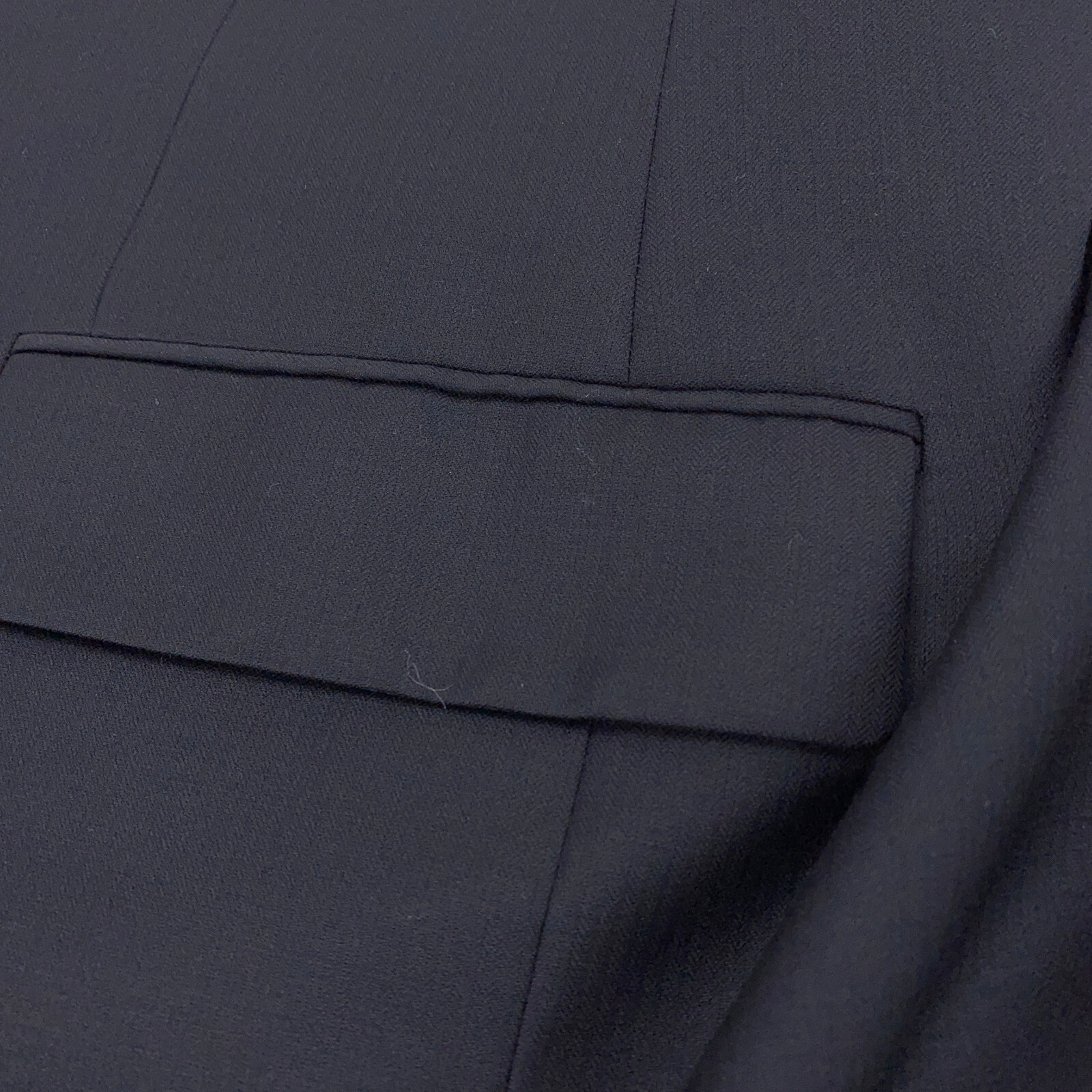 Hickey Freeman Milburn Wool Micro Herringbone Nav… - image 8