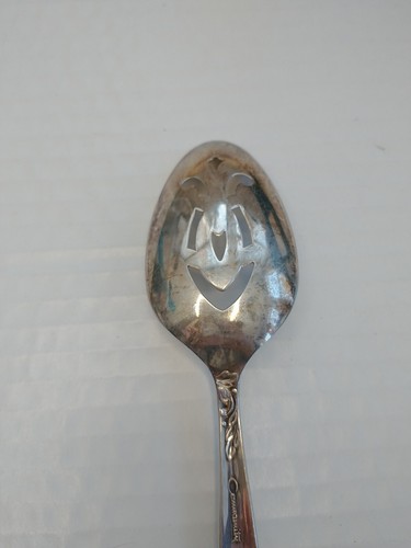 Oneida Community Ballade durchbohrter Esslöffel Servierlöffel versilbert 1953 - Bild 11 von 13