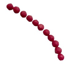 Rare Faceted Pink Rhodonite Round Beads 4mm 10 Beads