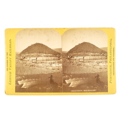 Bear Mountain & Mauch Chunk Stereoview c1875 Lehigh Valley Pennsylvania B2306