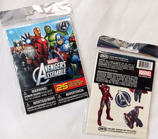 LOT OF 2 MARVEL AVENGERS TATOOS 25 EACH ASSEMBLE PACK KID BIRTHDAY PARTY FAVORS
