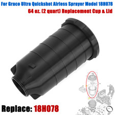 Per Graco Ultra Quickshot spruzzatore airless 64 once/2 qt. Tazza e coperchio di ricambio 18H078