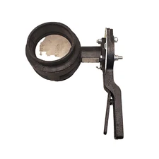 Victaulic V040761STC MasterSeal 4" Grooved Iron Nitrile T-Handle Butterfly Valve