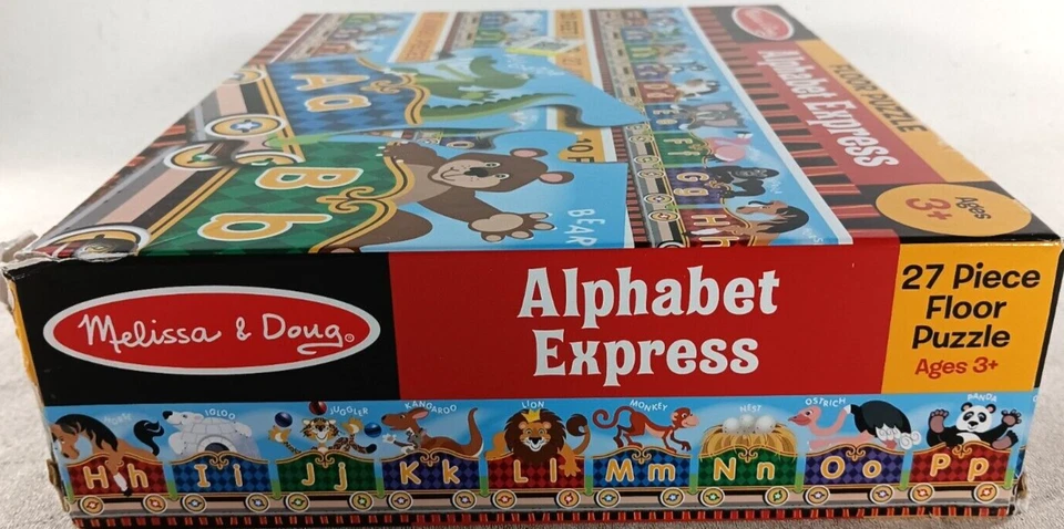 Melissa & Doug Alphabet Express 27 Piece Jigsaw Floor Puzzle 10' Feet Long - Image 2 of 3