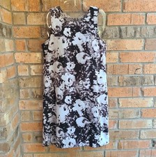 GAP Womens Size M Sleeveless Tank Dress Back Zip Gray Tie Dye