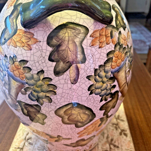 Vintage Deruta Pottery Wine Jug Vase Wine Vase 19" Made In Italy eBay