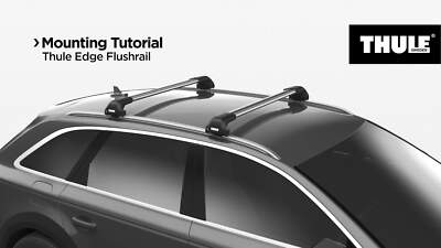 Thule WingBar Edge Black Roof Bars Set for Audi A3 Sportback 20-25