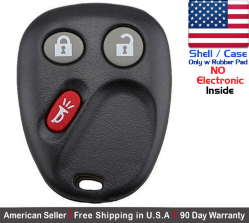 1x New Replacement Keyless Remote LHJ011 Key Fob Case For GMC Chevy - Shell - Foto 1 di 1