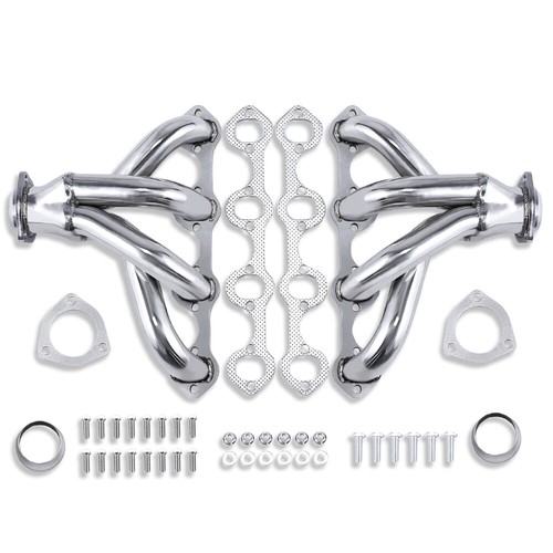 Cabezales de escape de acero inoxidable para Ford Small Block SBF 289 351 V8 Hugger 1962-1978 - Imagen 2 de 5