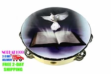 Panderos De Danza Cristianos Panderetas Cristiana Instrumento Musicales Adul 8"