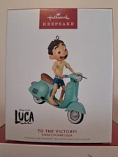2022 Hallmark Keepsake Ornament  To The Victory  Luca  Disney Pixar NIB Freeship