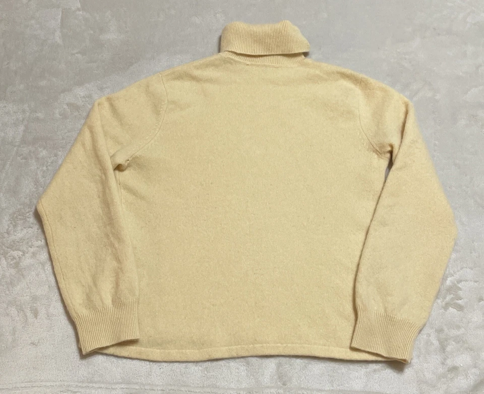 Brooks Brothers Cashmere Sweater Girls Large Yellow Long Sleeve Turtleneck - Image 2 of 4