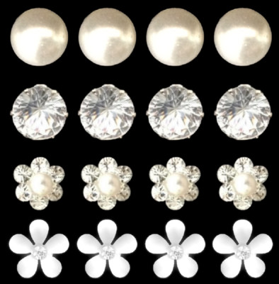 ATST  Hochzeit Haarnadeln - Diamant Perle Strass Blume Gänseblümchen Braut oder Abschlussball