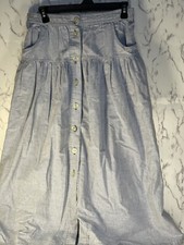 Vintage Weathered Blues Women  s Denim Like Skirt Size 11/12
