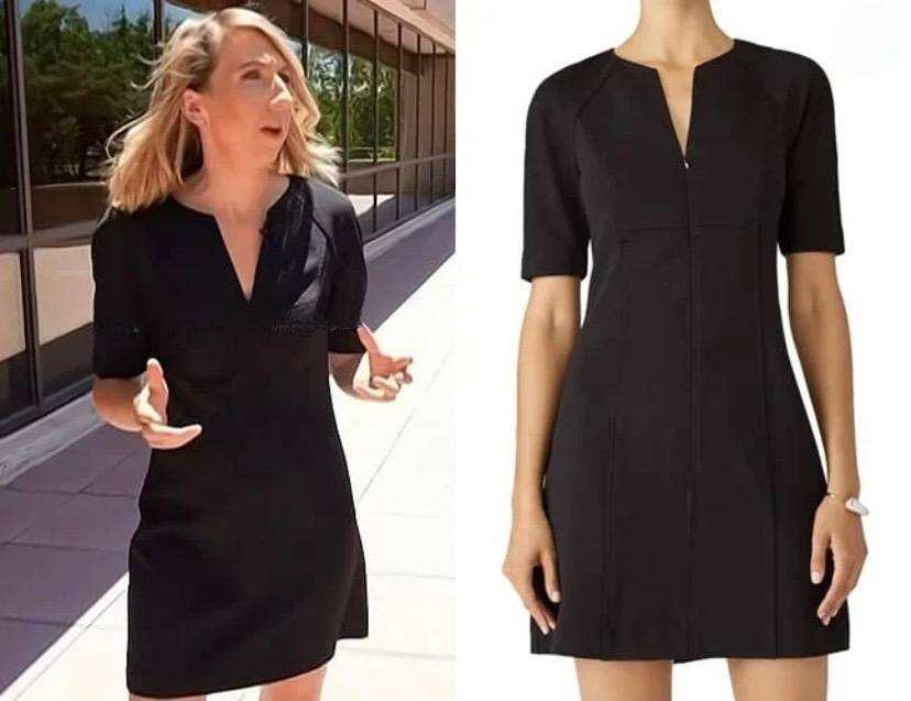 trina turk black dress Trina Turk Black Velvet Empire Waist Cut Cocktail Dress