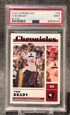 2022 Tom Brady Panini Chronicles Black Parallel PSA 9 10/25 MINT #25 🔥🔥🔥
