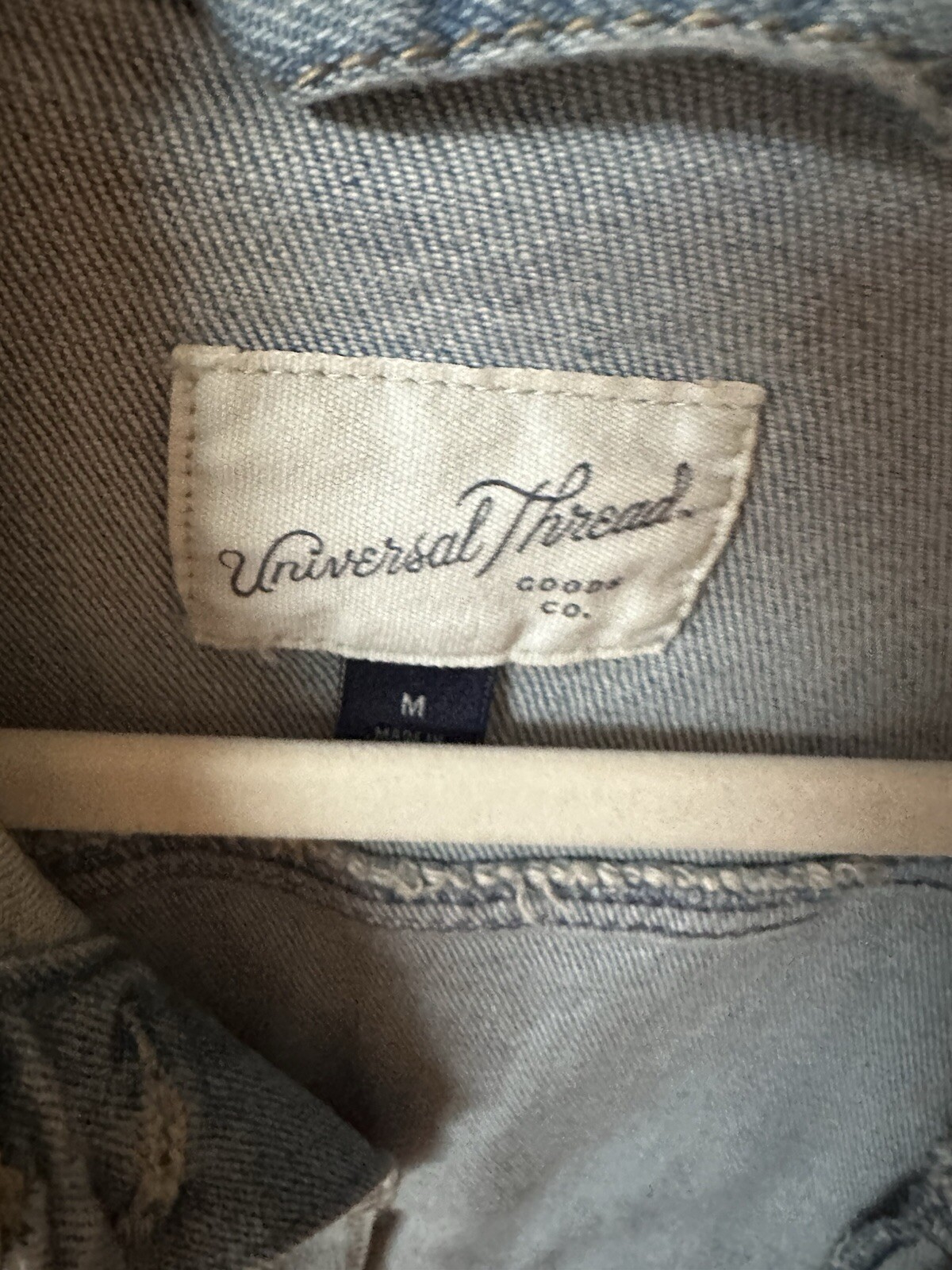 Universal Thread Denim Jacket M Hand painted On B… - image 4