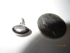 STERLING BRACELET CHARM A SMALLER 3D FOOTBALL. 70000