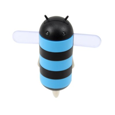 Lot of 3 Gen HoneyDru 2A USB Car Charger,  Micro-USB Coil Cable - Blue/Black