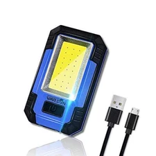 WARSUN Portable LED Rechargeable Work Light,Magnetic Base &  Assorted Colors 