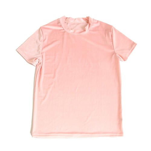 Stylish Men's Retro Velvet Short Sleeve T Shirt Casual Tops Velour Streetwear UK - Picture 10 of 29