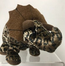 Walt Disney World Animal Kingdom Triceratops Plush Mini Beanbag Dinosaur 8" Toy