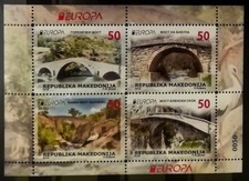 MACEDONIA 2018 - EUROPA BRIDGES MS MNH