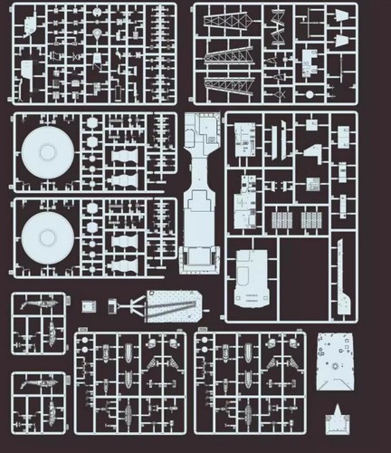 FLYHAWK 5001S 1/350 USS Cowpens CG-63 1998 kit modello non assemblato edizione deluxe - Foto 4 di 7
