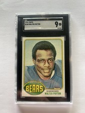 1976 Topps Walter Payton Rookie Card SGC 9 MINT Graded Football #148. rookie card picture