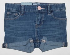 baby Gap NWT Girls 12 18 Mo. Cotton Denim Jean Shorts w/ Rolled Cuff - Adorable 