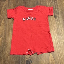 Two Feet Ahead Baby Dawgs Georgia Bulldogs Football UGA One Piece 12 months