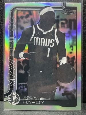 Jaden Hardy 2025-26 Topps Chrome negative Dallas Mavericks