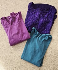 3tlg. Shirt Paket Bekleidungspaket Shirts Konvolut Oberteil Mix Größe 44,46,3XL