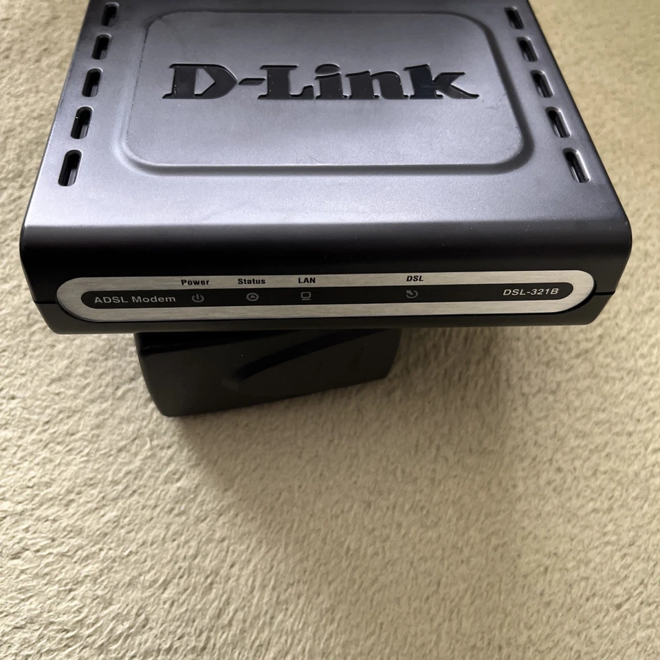 D-Link DSL-321B DSL-Modem Version D2E schwarz gebraucht - Bild 3 von 3