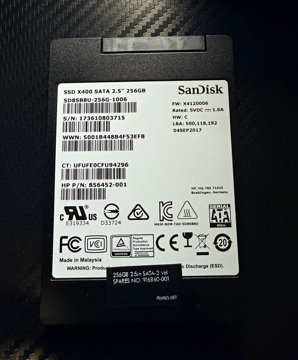 25+ SanDisk SATA III 256 GB Solid State Drives for sale | Updated