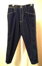 Vintage PS Gitano Jeans Dark Wash High Waist Mom Style Size 14 Short Denim Retro