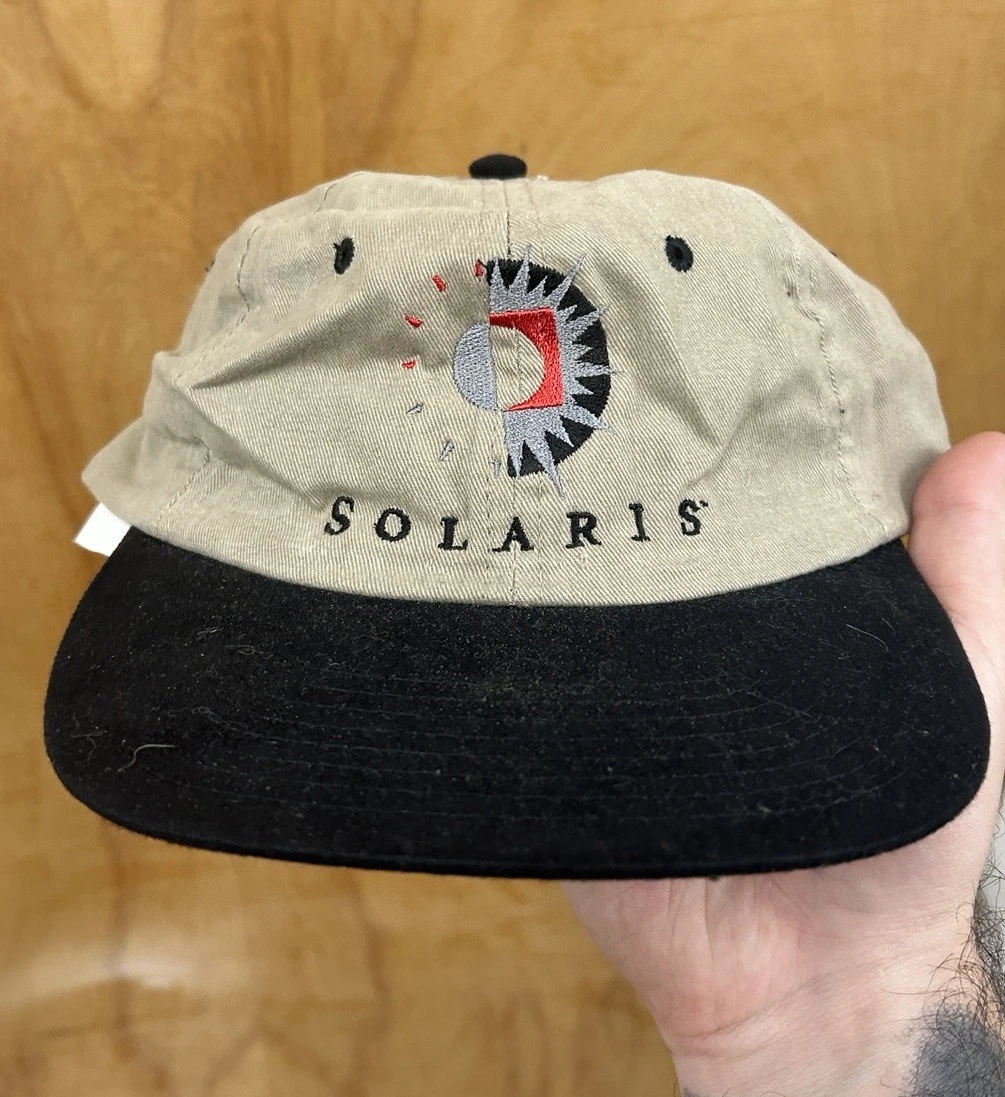 VTG 1990s Sun Microsystems Solaris Software Tech Hat Cap Strapback Streetwear