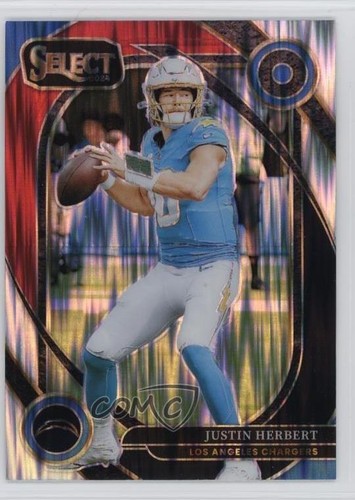 2024 Panini Select Club Level Black & Red Shock Prizm Justin Herbert #232