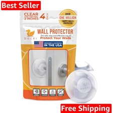 Door Stop Wall Protectors, 4 Pack Clear, Self Adhesive Reusable Solution for ...