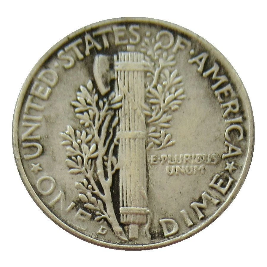 3PC 1916 D Mercury Dime Low production in the first year As shown in the figure - Image 4 of 4