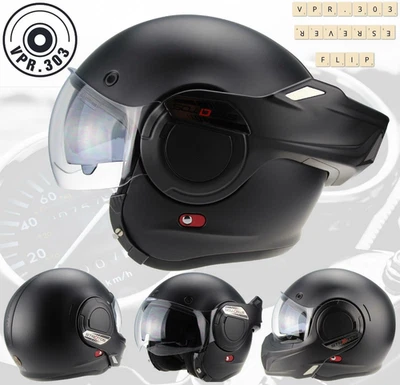 Casque Moto Modulable 180° Flip Back Intégral Homologué P/J ECE 22.06 F242 - Photo 1/4
