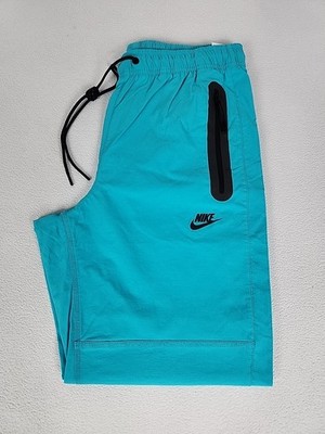 Nike Tech Woven Tapered Track Pants Men's M Cactus Green Zip Pockets HM8241-345