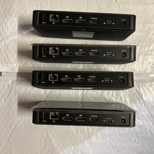 Lot Of 4 Targus USB-C DisplayPort Alt Mode Docking Station Without Adapter