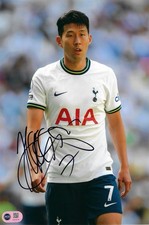 SON HEUNG-MIN SIGNED 12X8 TOTTENHAM HOTSPUR PHOTO (ACG CERT AG18178)