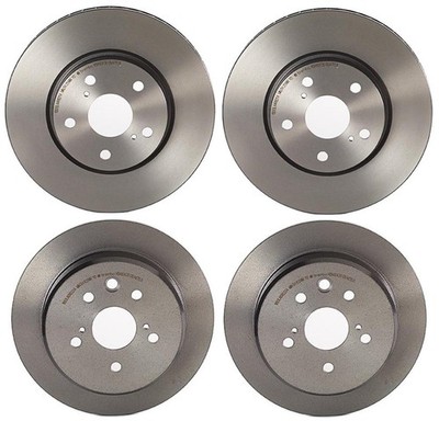 Brembo Front and Rear UV Coated Brake Disc Rotors Kit for Lexus IS250 2006-2015