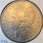 Morgan Silver Dollar $1 Coin 1890 New Orleans Mint Uncirculated 0.9 Silver