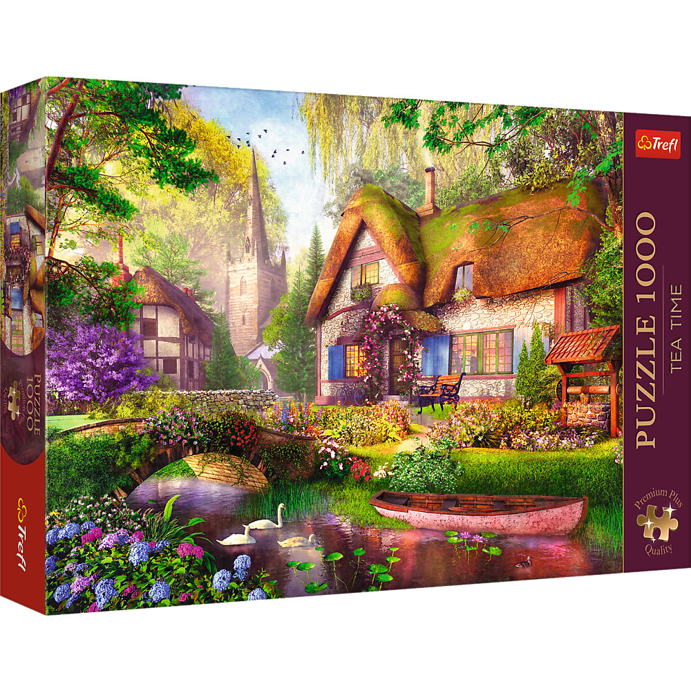 Trefl 10804 Puzzle Premium Plus 1000 Teile – Eine Hütte Im Wald - Bild 2