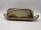 Vintage Prairie Brown Plainsman Frankoma 4K Pottery Covered Butter Dish