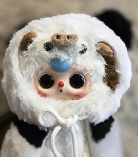 Auténtico bolso Baby Three I'm Not Warrior ojos móviles especiales pelo azul sin caja  - Imagen 5 de 5