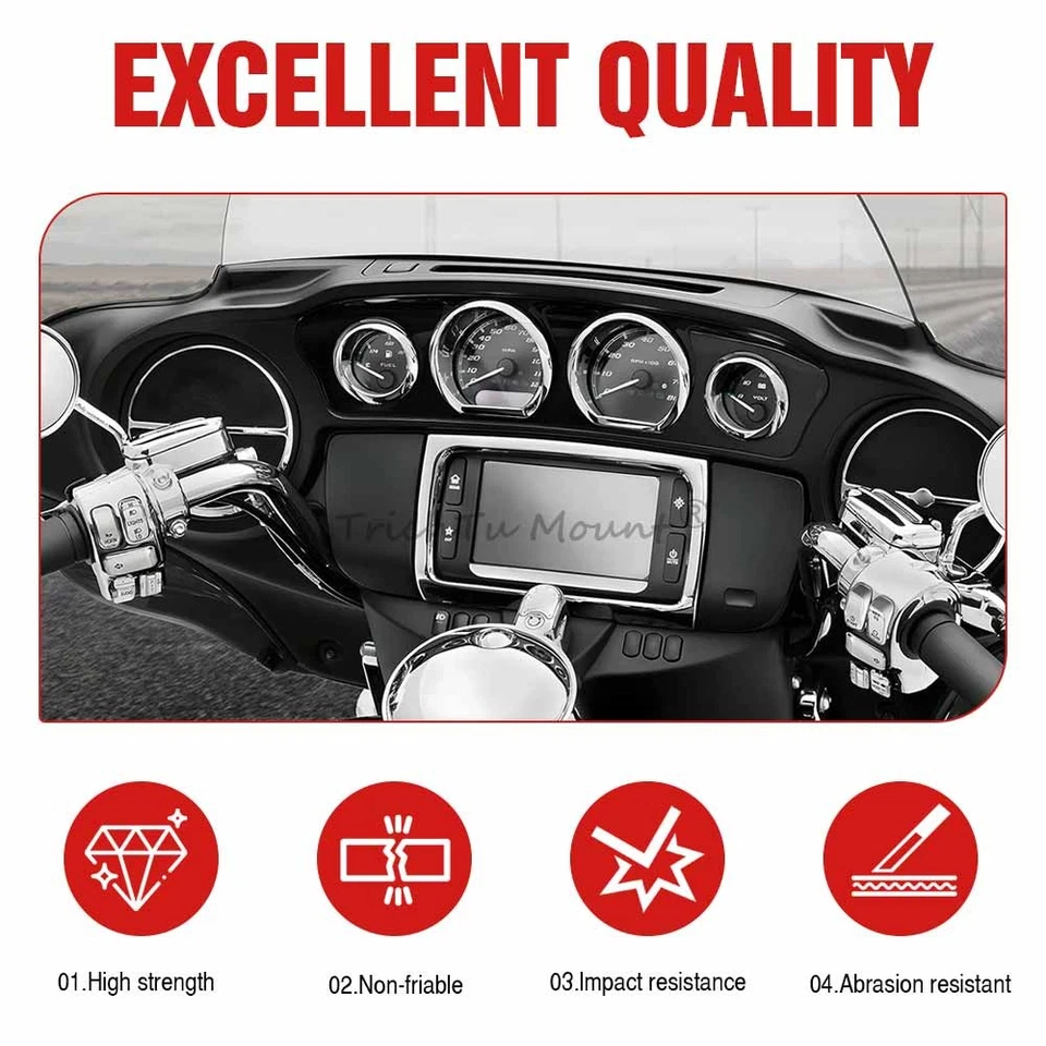 Switch Housings Caps kit Fit for Harley touring FLHTK FLHTCU FLTR FLHRC 96-2013 - Image 3 of 4